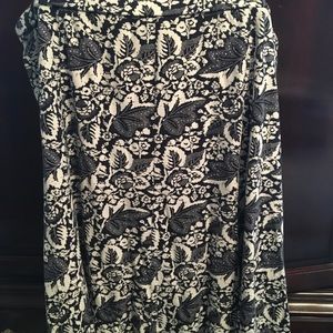 Talbots patterned knit skirt